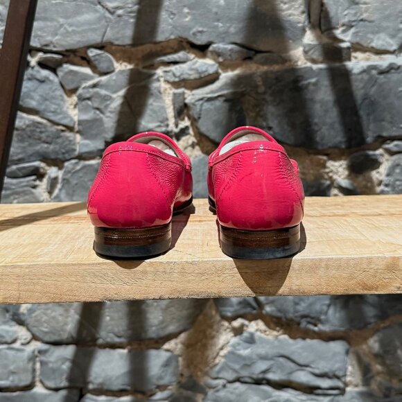 Gucci Shocking Pink Patent Leather Horsebit 1953 Loafers - Picture 7 of 13